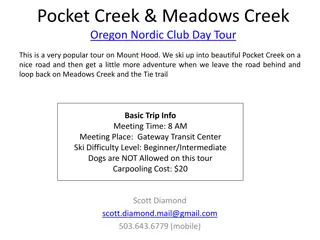 Explore Pocket Creek & Meadows Creek Nordic Club Day Tour