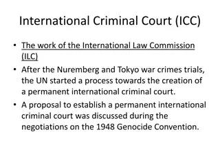 Establishment of the International Criminal Court (ICC)