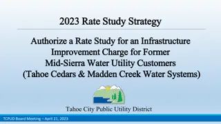 Infrastructure Improvement Rate Study for Former Mid-Sierra Water Utility Customers