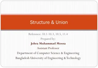 Structures and Unions in C Programming