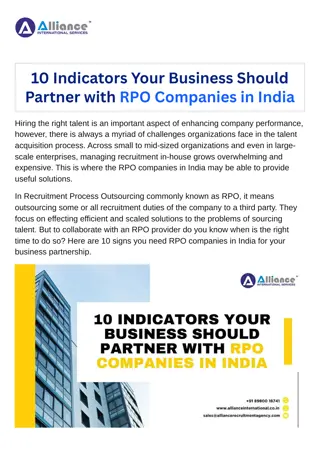 10 Indicators Your Business Should Partner with RPO Companies in India