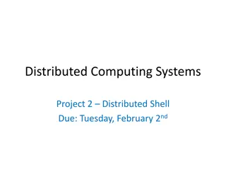 Distributed Computing Systems Project: Distributed Shell Implementation