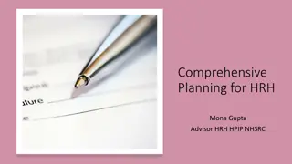 Overview of Comprehensive Planning for Human Resources in Health