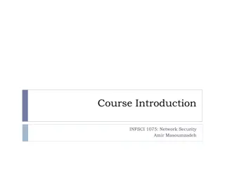 Network Security Course Overview - INFSCI 1075 by Amir Masoumzadeh