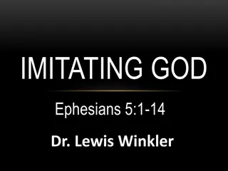 Imitating God: Living in Love and Light