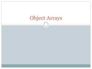 Arrays of Objects and Primitive Types