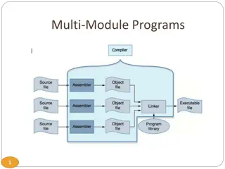 Multi-Module Programming in C: Modularizing, Compiling, and External Variables