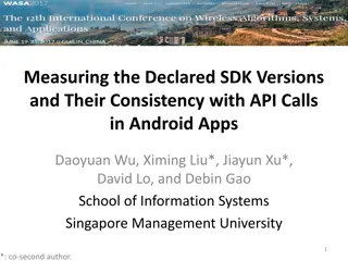 Analyzing Declared SDK Versions' Consistency with API Calls in Android Apps