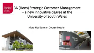 BA (Hons) Strategic Customer Management at University of South Wales