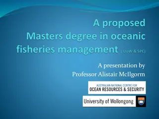 Ocean Fishery Management Development Program Overview