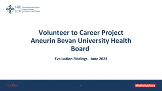 Evaluation Findings of Volunteer to Career Project at Aneurin Bevan University Health Board