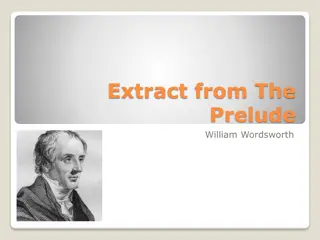 Nature's Influence in a Romantic Epic: The Prelude by William Wordsworth