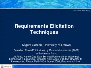 Requirements Elicitation Techniques Overview