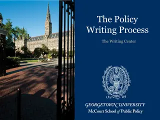 The Policy Writing Process