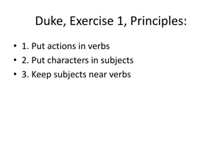 Duke Writing Principles and Techniques