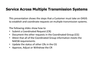 Coordinated Request Process on OASIS for Multiple Transmission Systems