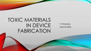 Effects of Toxic Materials in Device Fabrication and Environmentally Friendly DSSC Options