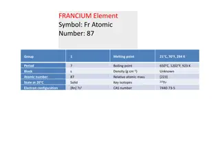 The Intriguing Element of Francium: Discovery and Properties