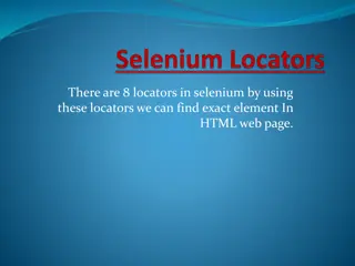 Selenium Locators Guide: Finding Elements in HTML Web Pages