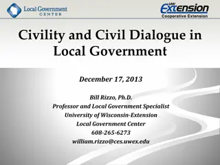 Enhancing Civil Dialogue in Local Governance