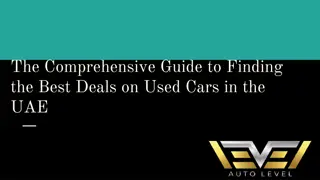 The Comprehensive Guide to Finding the Best Deals on Used Cars in the UAE