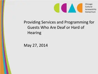 Providing Services for Guests Who Are Deaf or Hard of Hearing