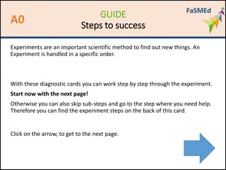 Steps to Success: Conducting Scientific Experiments