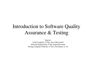 Software Quality Assurance & Testing