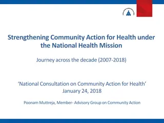 Strengthening Community Action for Health under National Health Mission