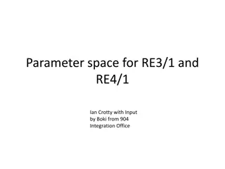 Analysis of Parameter Space for RE3/1 and RE4/1 Modules