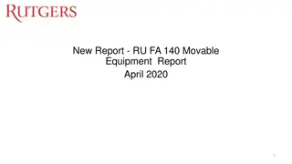 RU FA 140 Movable Equipment Report - April 2020