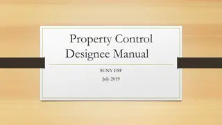 SUNY Property Control Designee Manual Overview