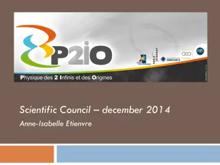 Labex P2IO Scientific Council Presentation December 2014 - Anne-Isabelle Etienvre