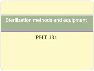 Sterilization Methods and Equipment for Pharmaceutical Products