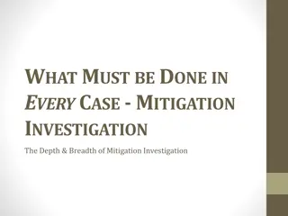 Mitigation Investigation: Essential Practices for Comprehensive Depth & Breadth