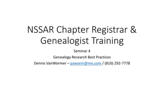 Genealogy Research Best Practices and Tools