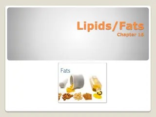 Lipids and Fats in Nutrition