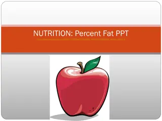 Fat Intake and Nutrition Guidelines