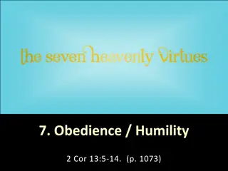 Embracing Obedience and Humility in Daily Life