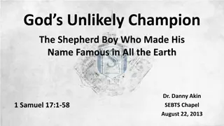 God's Unlikely Champion: The Shepherd Boy Who Made His Name Famous