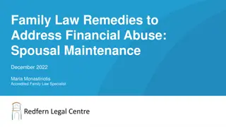 Addressing Financial Abuse in Family Law: Spousal Maintenance Insights