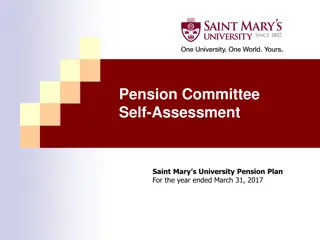 Pension Committee Self-Assessment - Saint Mary's University Pension Plan Governance Review