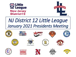 NJ District 12 Little League - January 2021 Presidents Meeting Highlights