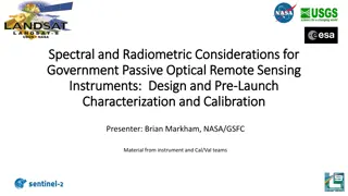 Spectral and Radiometric Considerations for Government Remote Sensing Instruments