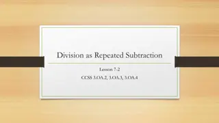 Mastering Division Through Repeated Subtraction