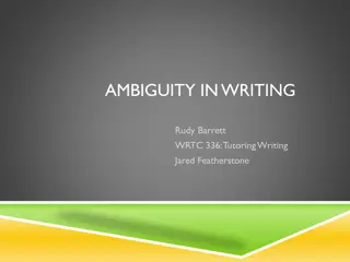 Ambiguity in Writing: Types and Examples