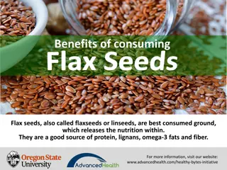 Unveiling the Health Benefits of Flax Seeds