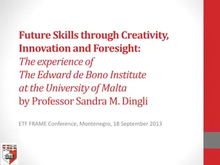 Navigating Skills in the Knowledge Society: The Edward de Bono Institute Experience