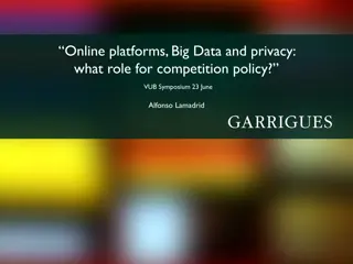 Competition Policy Implications of Online Platforms, Big Data, and Privacy