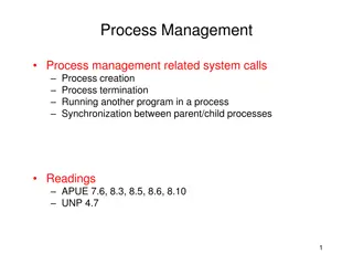 Process Management in Computer Systems